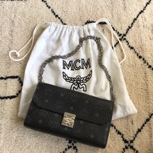 MCM Millie Visetos Crossbody Bag - Medium